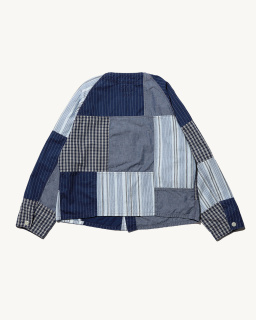 Beams Plus - Veste patchwork - Indigo - allanjoseph