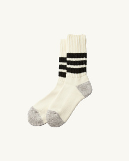 Rototo - Chaussettes Ribbed Old School- Noir - allanjoseph