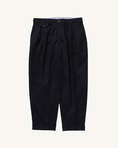 Beams Plus - Pantalon en laine froide - Navy - allanjoseph
