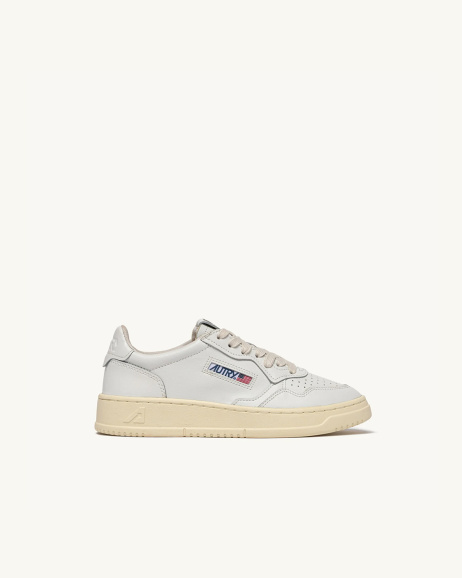 Autry - Medalist Low - White Leather - Men - allanjoseph