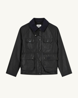 Barbour x A.P.C - Veste cirée Spey - Dark Navy - allanjoseph
