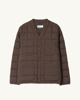 Universal Works X Taion - Quilted Down Jacket – Brown – Unisex - allanjoseph