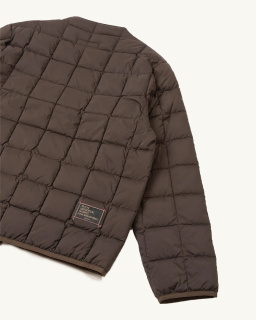 Universal Works X Taion - Quilted Down Jacket – Brown – Unisex - allanjoseph