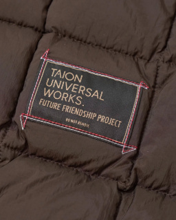 Universal Works X Taion - Quilted Down Jacket – Brown – Unisex - allanjoseph
