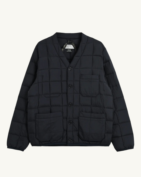 Universal Works X Taion - Quilted Down Jacket – Navy – Unisex - allanjoseph