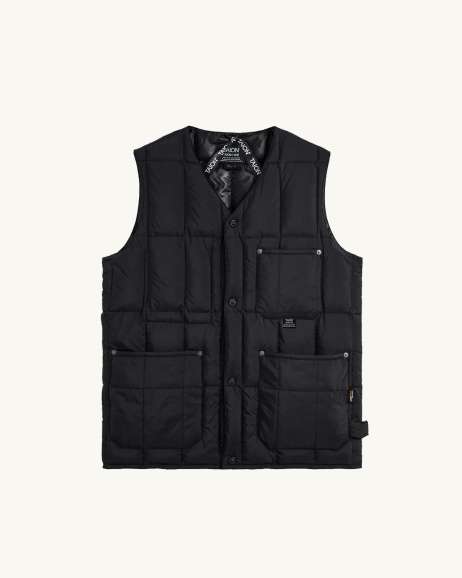 Taion - Work Sleeveless Down Jacket - Black - Unisex - allanjoseph