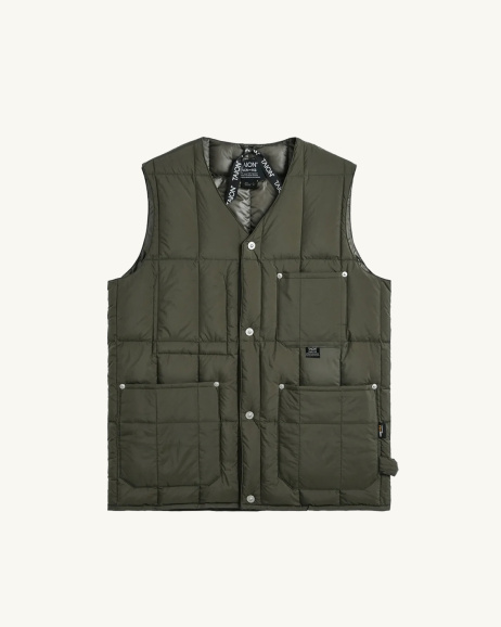 Taion - Doudoune sans manche Work - Olive - allanjoseph