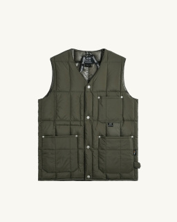 Taion - Doudoune sans manche Work - Olive - allanjoseph