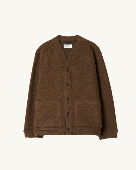 niversal Works - Advance Cardigan - Brown - allanjoseph