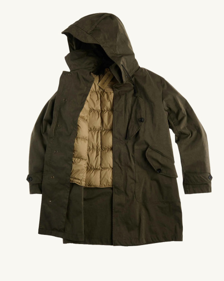 Ten C - Ice Storm Car Coat - Khaki - allanjoseph