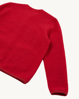 Universal Works - Cardigan en laine polaire - Rouge - allanjoseph