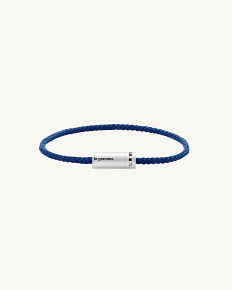 Le Gramme - Brushed Cable Nato 7G Bracelet - Royal Blue - allanjoseph