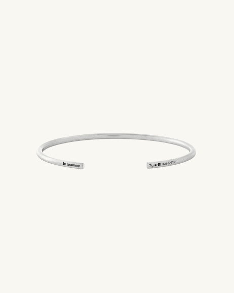 Le Gramme - Ribbon 7g Bracelet Brushed Silver - allanjoseph