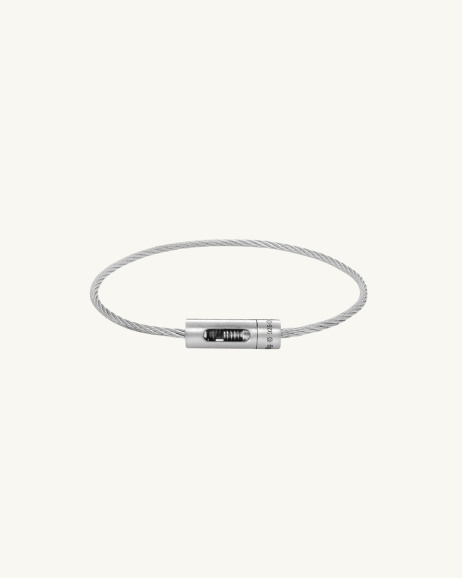 Le gramme - Bracelet Câble Perforé 8G - Argent - allanjoseph