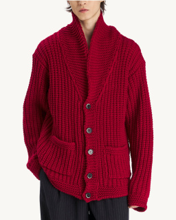 Barena - Cardigan Cavana - Rouge - allanjoseph
