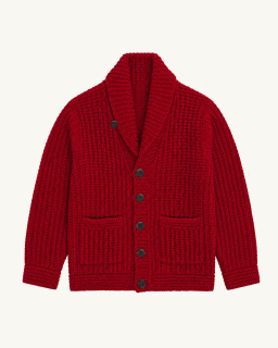 Barena - Cardigan Cavana - Rouge - allanjoseph