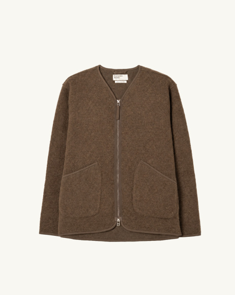 Universal Works - Veste en laine polaire - Marron - allanjoseph