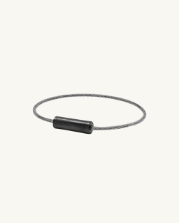 Le Gramme - 7g Cable Bracelet - Brushed Black Ceramic - allanjoseph