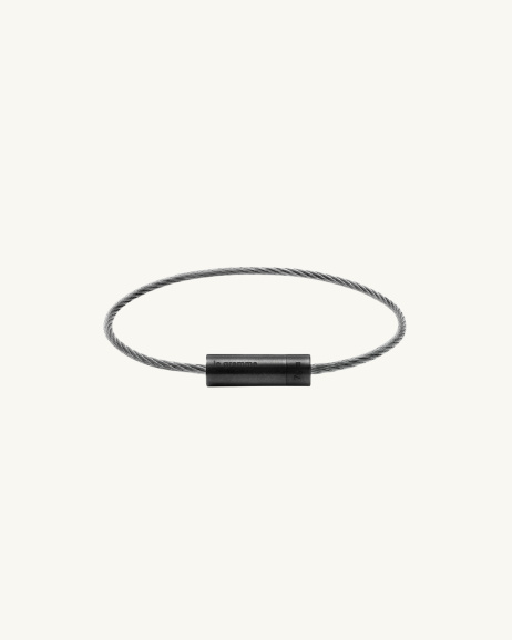 Le Gramme - 7g Cable Bracelet - Brushed Black Ceramic - allanjoseph