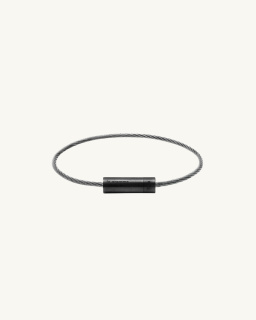 Le Gramme - 7g Cable Bracelet - Brushed Black Ceramic - allanjoseph