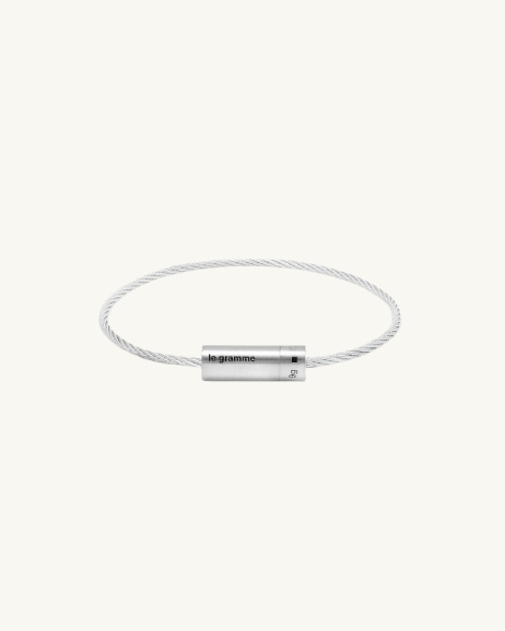 Le Gramme - Bracelet Câble le 9 g - Argent Brossé - allanjoseph