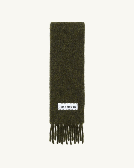 Acne Studios - Mohair Scarf - Dark Green - allanjoseph