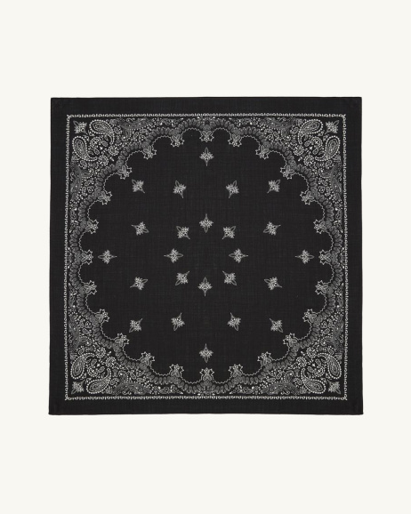 Destin - Judy Square Scarf - Black - allanjoseph