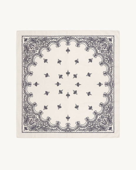 Destin - Foulard carré Judy - Ecru - allanjoseph