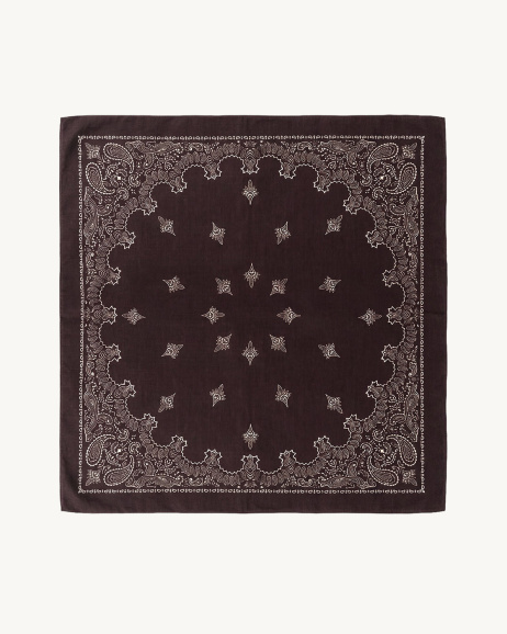Destin - Foulard carré Judy - Marron - allanjoseph