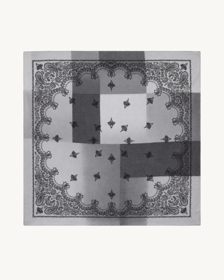 Destin - Judy Square Scarf - Grey - allanjoseph