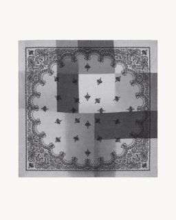 Destin - Foulard carré Judy - Gris - allanjoseph