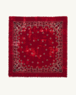 Destin - Jil Quadra Scarf - Red - allanjoseph