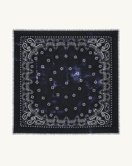Destin - Jil Quadra Scarf - Navy - allanjoseph