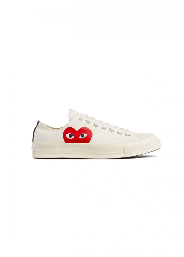 x CDG - Converse Taylor x CDG low white -allanjoseph