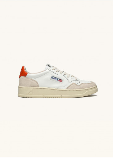 Medalist cuir et suède orange