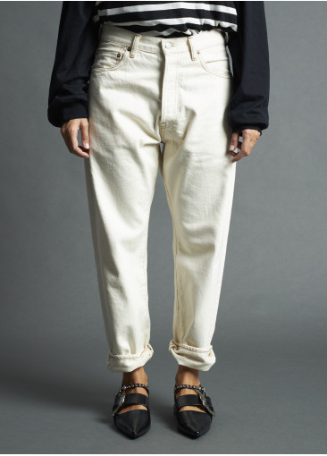 Pantalon denim - écru