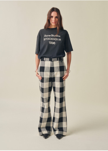 Pantalon à carreaux -...