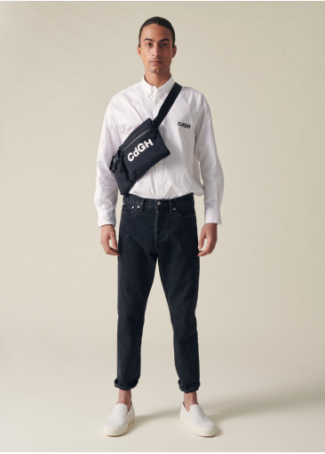 Black Washed Ankle Jeans -...