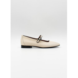 Coralie Babies - Ivory leather - allanjoseph