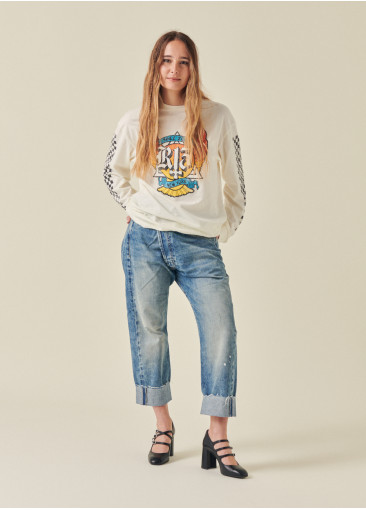 LS Skate T-shirt - Ecru