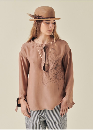 Silk blouse - Pale pink