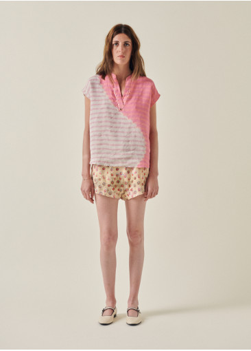 Linen blouse - Pink