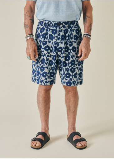 Printed shorts - Indigo